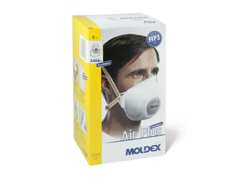 Moldex herbruikbaar stofmasker Air Plus FFP3 R D ProValve ventiel 5 St