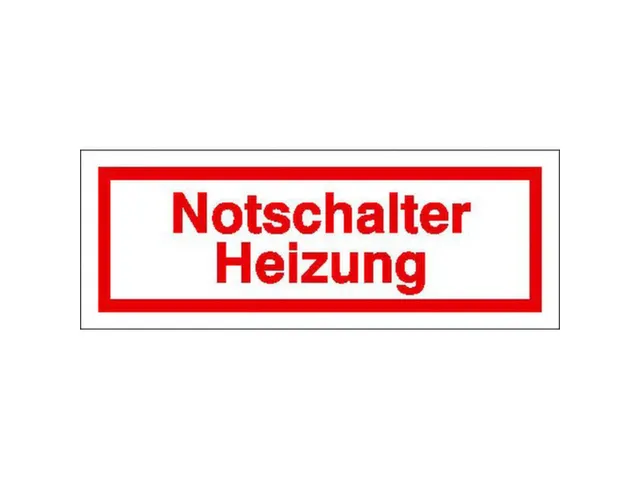 aanwijzingsbord,Noodschakelaar verwarming,PVC,om te verlijmen