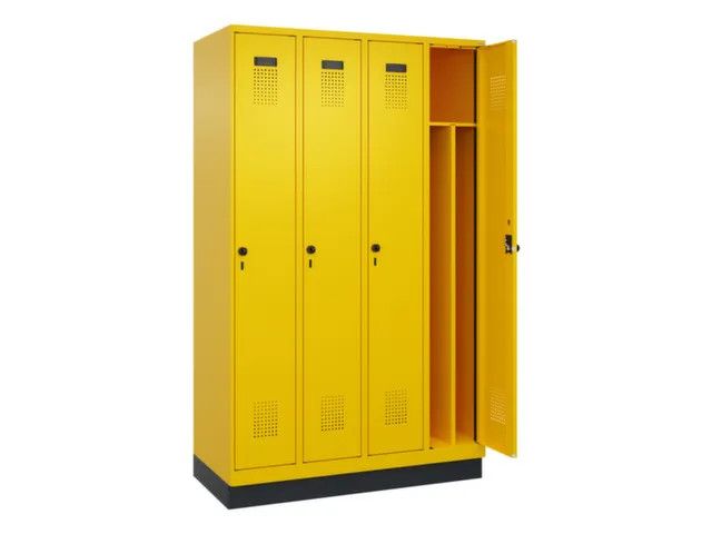 locker voor scheiding van kleding,HxBxD 1950x1200x500mm,4vak