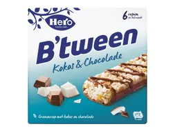 Tussendoortje Hero B'tween kokos chocolade 6pack reep 25gr