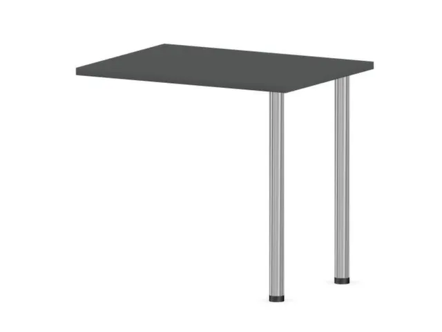 aanbouwtafel,i.h.v.,HxBxD 720-840x800x600mm,MS-donkergrijs