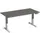 Elektrisch ihv bureau,HxBxD 630-1280x1600x800mm,blad onyxgrijs