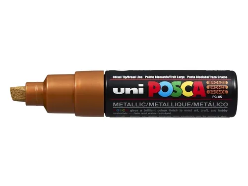 Verfstift Posca PC8K Brede punt 8mm schuin brons