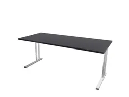 in hoogte verstelbaar bureau HxBxD 720-840x1800x800mm CC-zwart