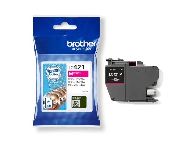 Inktcartridge Brother LC-421M rood