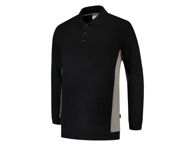 Sweat-shirt type polo Tricorp TS2000 302001 Bicolor, noir/gris anthrac