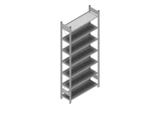 dossierstelling,grondveld,HxBxD 2350x1060x335mm,vaklast 60kg - 1