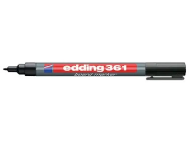 Viltstift edding 361 whiteboard rond 1mm zwart