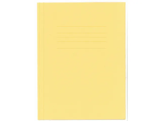 Dossiermap Kangaro folio 240 grams recycled karton geel