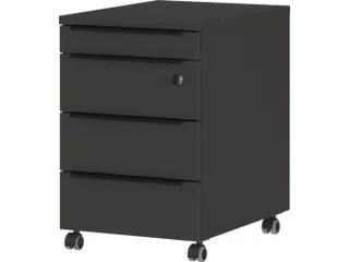 mobiel ladeblok,HxBxD 630x420x600mm,1 MA,3lade(n),m. randgreep - 1