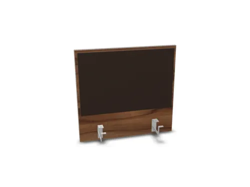 opzetpaneel bureau aanbouw achter NP-tiepolo nut BN2036-bruin 600mm
