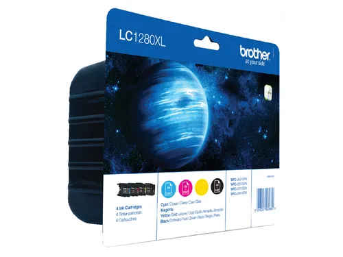 Brother LC-1280XLVALBP Inktcartridge Zwart + 3 Kleuren HC