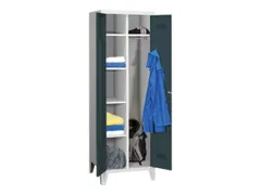 kleding-/wasgoedkast,HxBxD 1850x600x500mm,RAL7035,front RAL7016