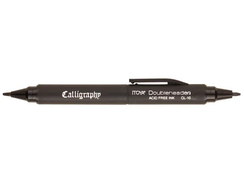 Kalligrafiepen Itoya CL10 1.5mm én 3.0mm penpunt zwart
