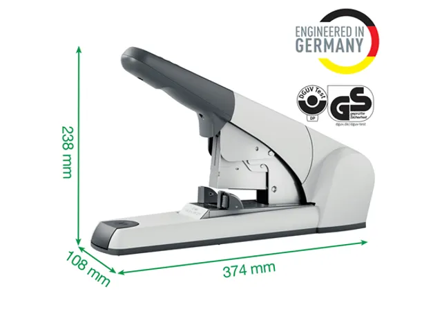 Blokhechter Leitz 5553 Heavy Duty Flat Clinch 120vel zilvergrijs