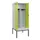 PBM-locker met bank,HxBxD 2120x800x815mm,2vak,vak B 400mm,draaigrendel