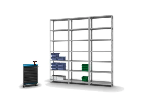 magazijnstelling,grondveld,HxBxD 3000x1000x300mm,vaklast 350kg
