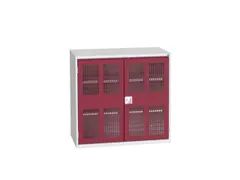 universele kast,HxBxD 1000x1050x550mm,2xStalen bodem,draaigrendelslot