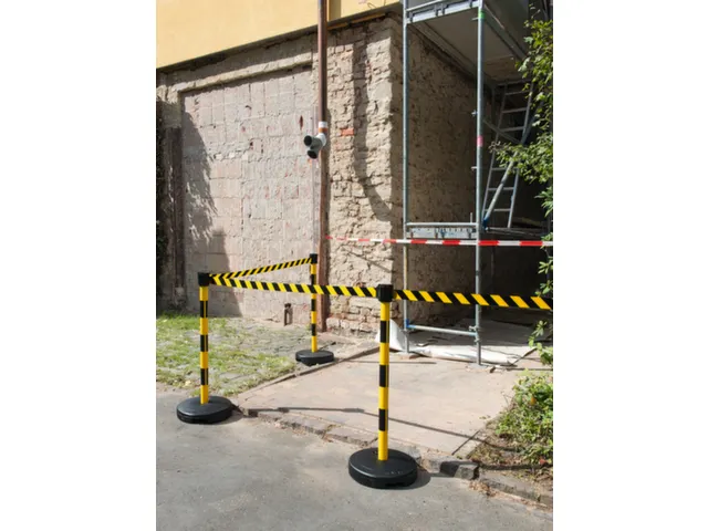 potelet à sangle a. 1sangle(s) Lxl 3m x50mm montant HxØ 950x50mm