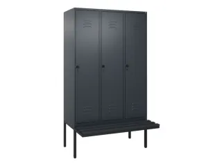 locker voor scheiding van kleding,HxBxD 2120x1200x815mm,3vak - 1
