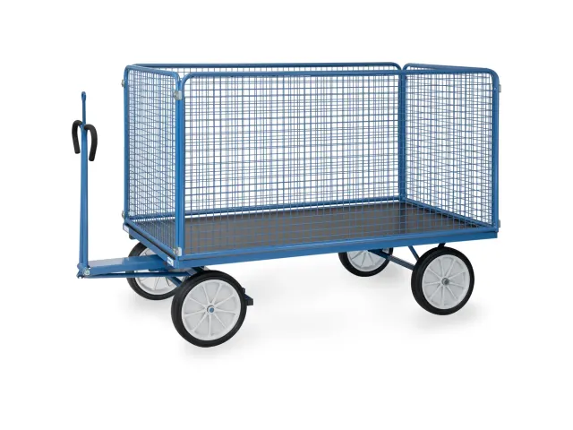 Handtrekwagen Trekoog 6446vz 1250kg 2000x1000mm Draadgaas Rubber