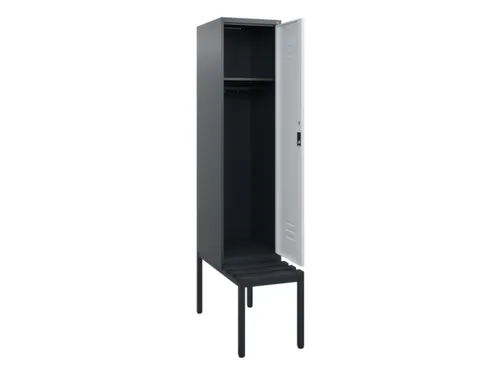 locker met bank,HxBxD 1950x400x815mm,1vak,vak B 400mm,cil.-slot