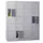 lockerkast,HxBxD 1850x1200x500mm,4x5vakken,RAL7035,front RAL5010