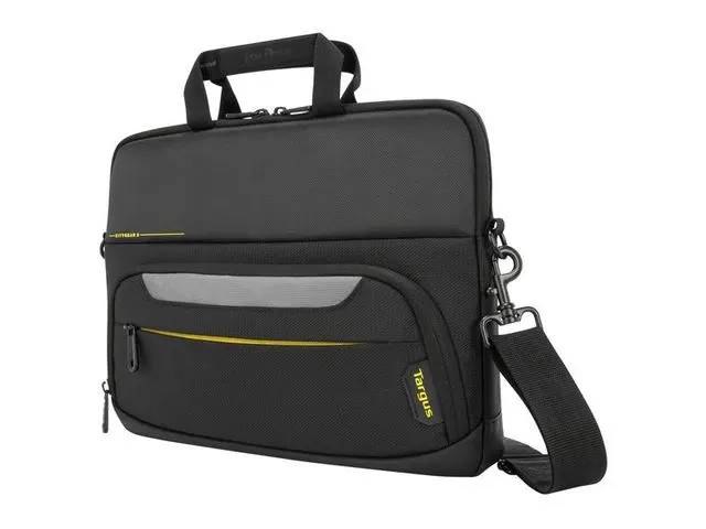 Citygear 14 Inch Slim Topload Laptoptas Zwart Polyester