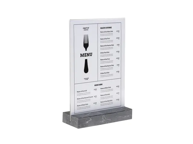 Présentoir de table Europel A4 Polystone anthracite