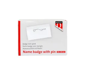 Badge Quantore met speld 40x60mm - 2
