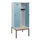 locker met bank,HxBxD 1950x800x815mm,2vak,vak B 400mm,draaigrendel