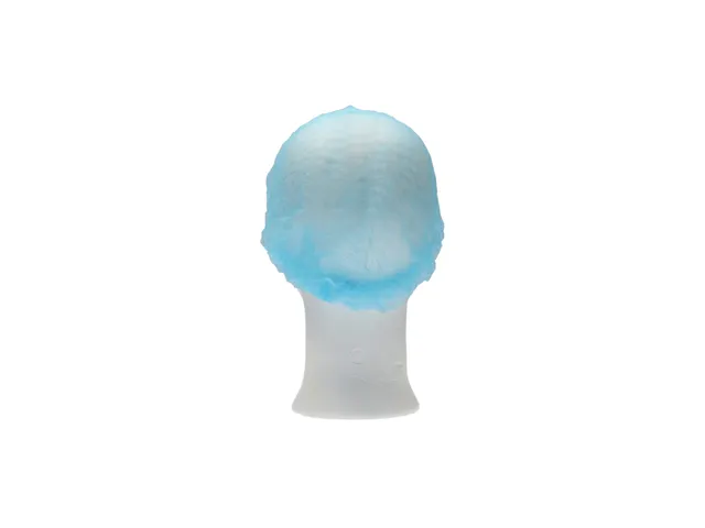 Haarnet CMT clip non-woven M 50cm PP blauw 100 stuks