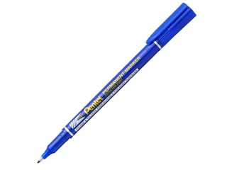 Pentel NF450-C Permanente marker Extra Fijne punt 1,2mm Blauw - 2