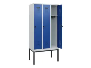 schoollocker,HxBxD 1950x900x500mm,3vak,vak B 300mm,draaigrendel - 1
