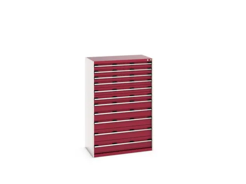 ladekast HxBxD 1600x1050x650mm 11laden RAL7035 front RAL3004