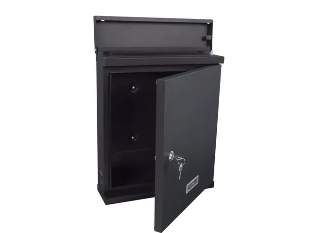 Wandbrievenbus Valencian Mat Zwart Staal