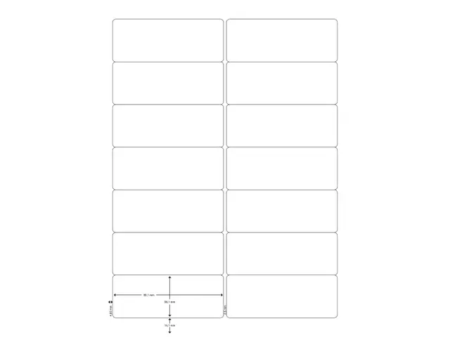 Etiquettes Q-Connect Multi-Purpose 99,1x38,1mm Blanc 1400 étiquettes