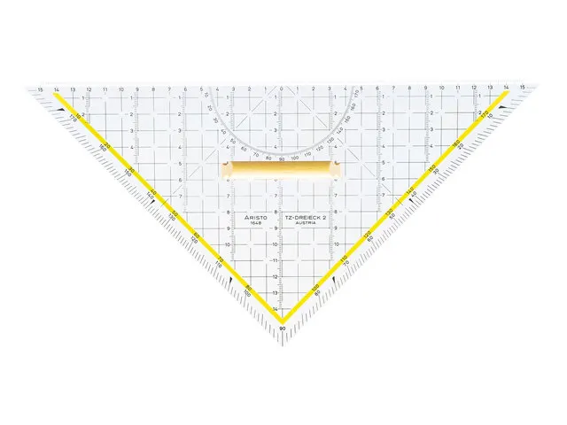 Tekendriehoek Aristo 32,5cm Met Houten Greep