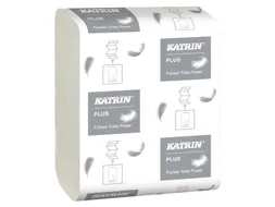 Katrin 56156 Plus toiletpapier Vouw 2-laags Wit Pak 40 Pak