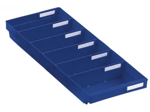 Stellingbak Extra Vlak Pp Hxbxd 65X240X500Mm Blauw