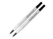 Rollerpenvulling Parker Quink medium zwart blister à 2 stuks