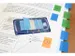 Info flags 25x43mm Bleu Blister 50 pièces