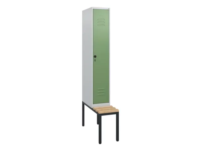 Armoire vestiaire avec banc HxlxP 1950x300x815mm 1compart.
