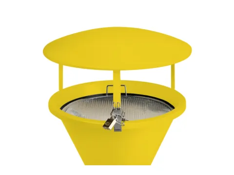 Overkapping Voor Zandasbak Ø 440Mm Verzinkt Ral1023