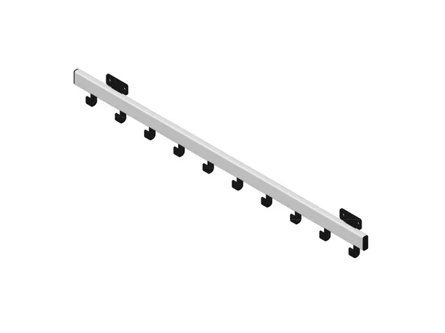 Pro-line Wandgarderobe 10 Haken zwart grijs