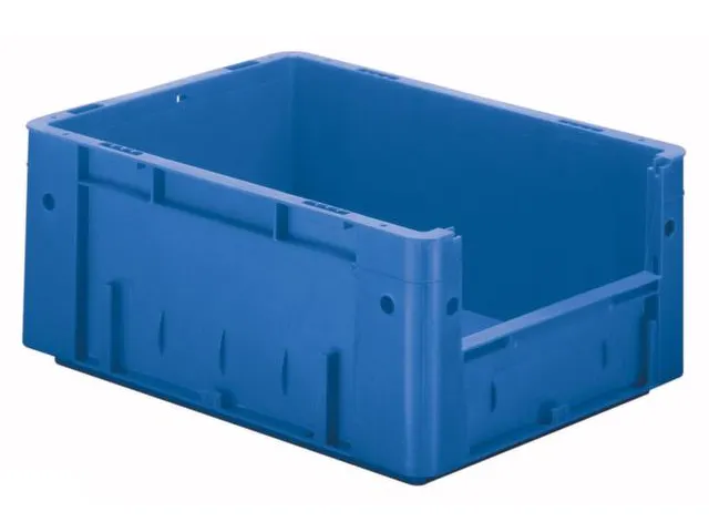 Euronorm Stapelkrat Blauw 175x400x300mm 14.5l Gesloten Grijpopening