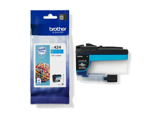 Inktcartridge Brother LC-424C blauw