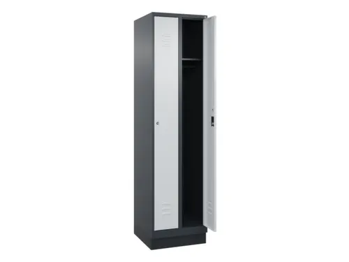 locker,HxBxD 1950x500x500mm,2vak,vak B 250mm,cil.-slot,sokkel