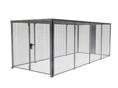 magazijnbox HxBxD 2 1x2 45x5885m gaaswanden dubbele openslaande deur