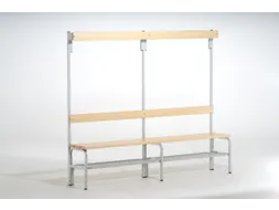 omkleedbank,HxLxD 1650x2000x375mm,houten lijst,frame staal RAL7035